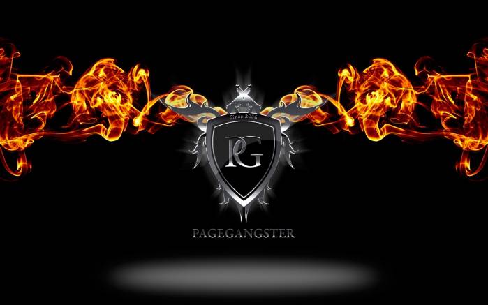 Широкоформатные обои Page Gangster, Логотип Page Gangster