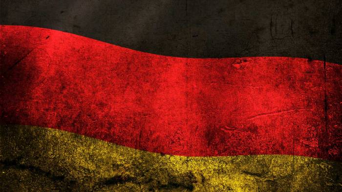 Широкоформатные обои Германский флаг, В стиле гранж