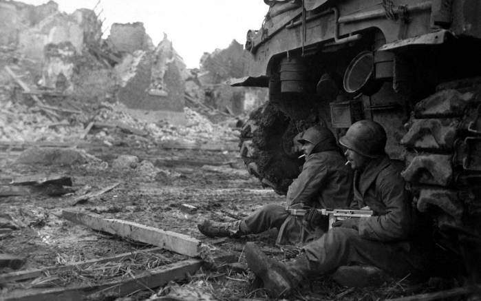Широкоформатные обои Сцена Второй Мировой, Фотография войны