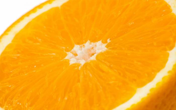 Широкоформатные обои Срез апельсина, Срез сочного апельсина