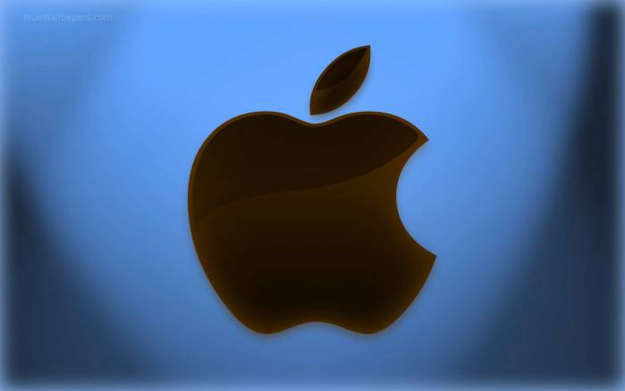 Широкоформатные обои Логотип Apple Mac, логотип Эппла