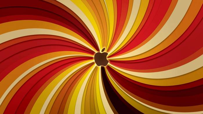 Широкоформатные обои Карнавальный apple, В теплых тонах