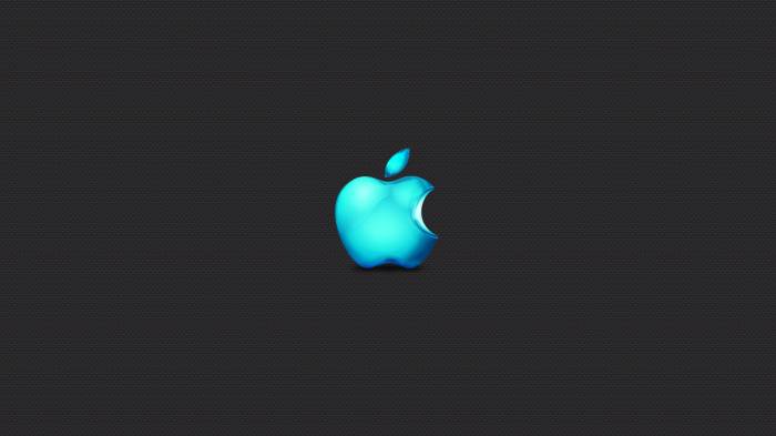 Широкоформатные обои Морское яблоко, Blue apple