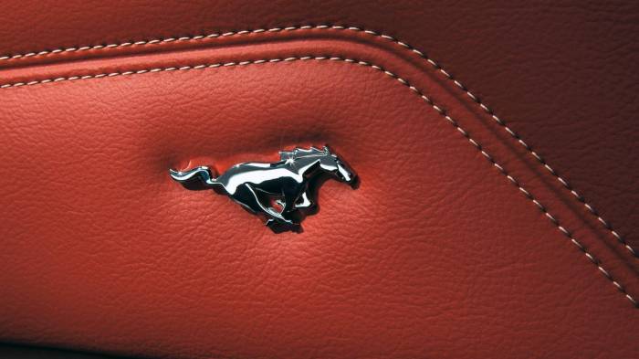 Широкоформатные обои Эмблема Ford mustang, Известный мустанг