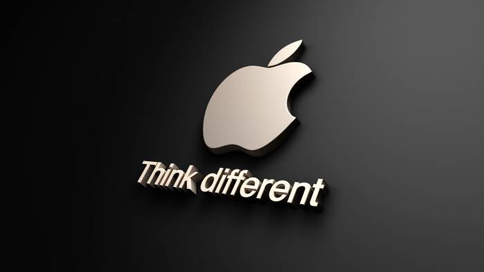 Широкоформатные обои Тhink different, Думай иначе