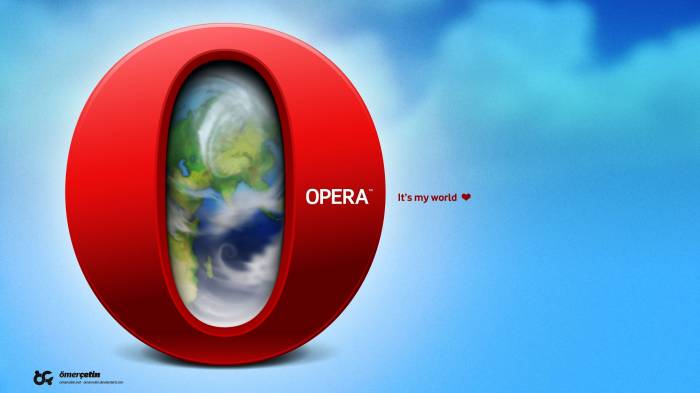 Широкоформатные обои Оpera, Оpera мой - мир