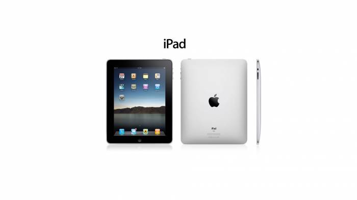 Широкоформатные обои New ipad, Белый гаджет