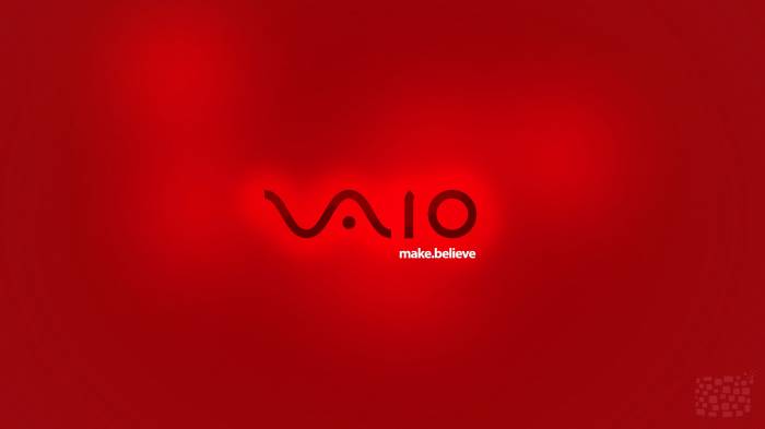 Широкоформатные обои Red vaio, Make belive