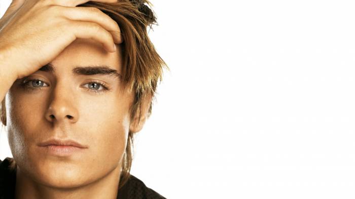 Широкоформатные обои Грустный взгляд, Грустный взгляд Зака Эфрона