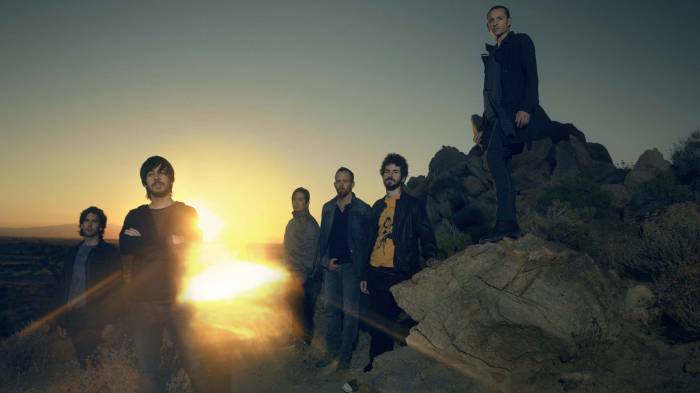Широкоформатные обои Linkin park на закате, Фотосессия на закате