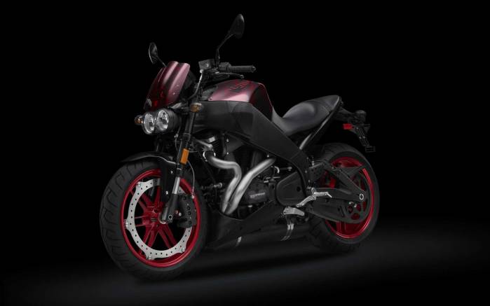 Широкоформатные обои Черно-бордовый мотоцикл, Спортивный мотоцикл