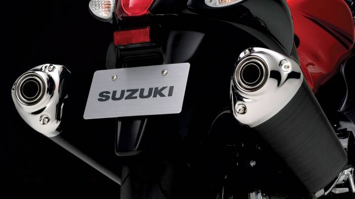 Широкоформатные обои Hayabusa Exhausts 2008, Хаябуса Икхост 2008 года (Hayabusa Exhausts 2008)