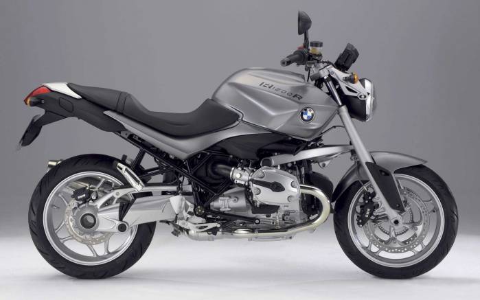 Широкоформатные обои BMW R1200R, Серый BMW R1200R