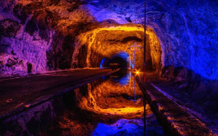 Широкоформатные обои Солевая пещера, Солевая пещера в Колумбии