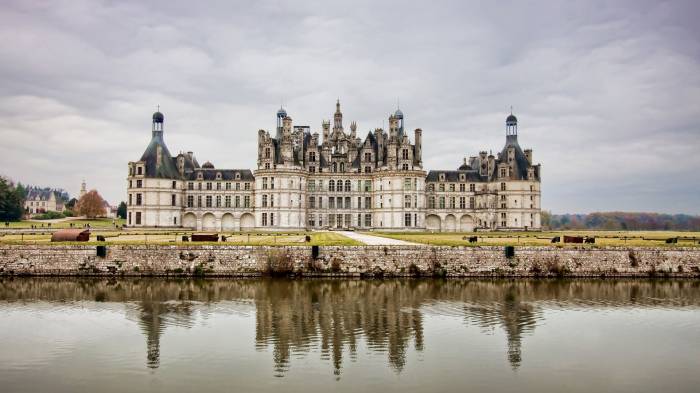 Широкоформатные обои Замок Шамбор, Замок в Франции