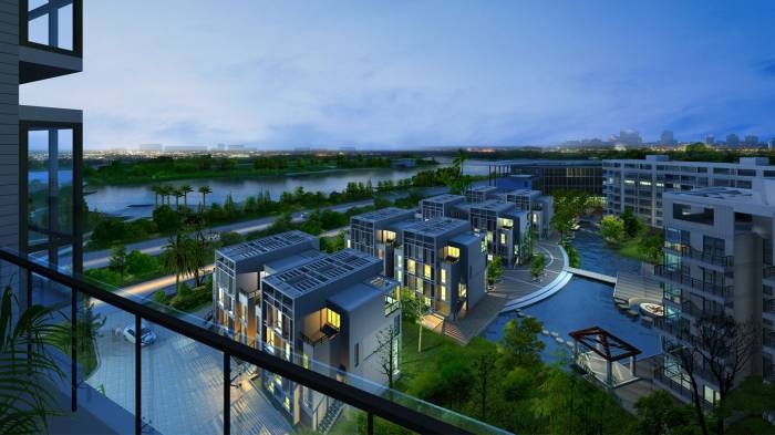 Широкоформатные обои Поздний час Широкоформатные обои Поздний час, Вечер в городе