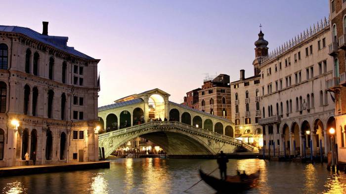 Широкоформатные обои Большой канал в Венеции, Венецианские прогулки