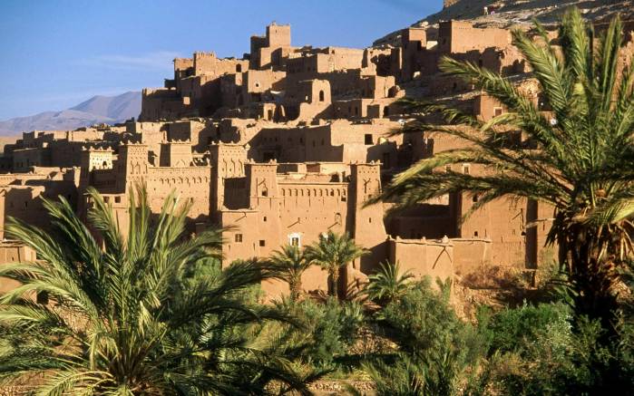 Широкоформатные обои Город в Морокко, Старинный город Морокко