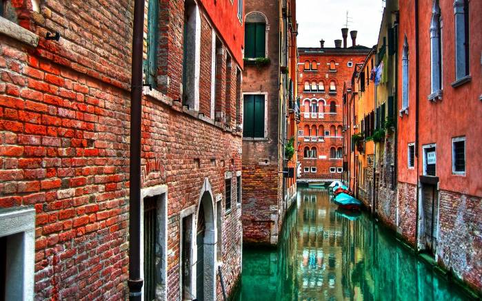 Широкоформатные обои Венецианские дороги, Водные дороги Венеции