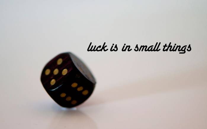 Широкоформатные обои Удача в мелочах, Luck is in small things