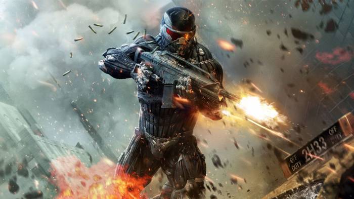 Широкоформатные обои Crysis 2, Меткий стрелок
