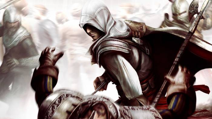 Широкоформатные обои Мертвый удар, Бой в assassin creed