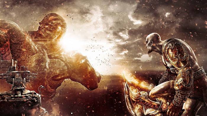 Широкоформатные обои God of war 3, Бог войны 3